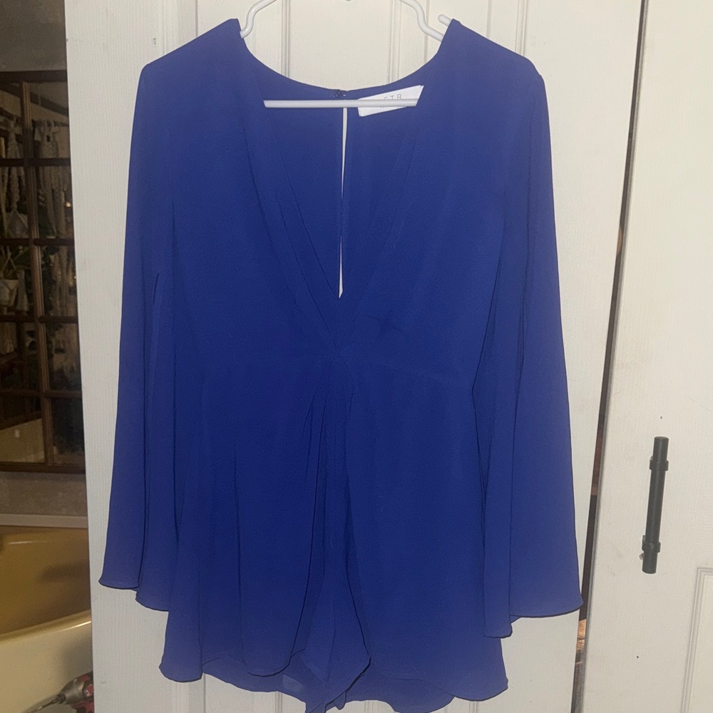 Elegant Blue Women's Romper